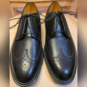 VINTAGE FLORSHEIM MENS IMPERIAL FULL BROGUE DERBY SIZE 12 W UNWORN CONDITION